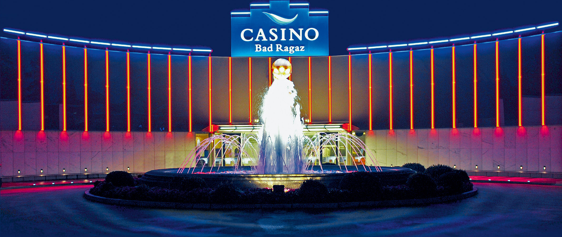 Aussenansicht des Casino Bad Ragaz