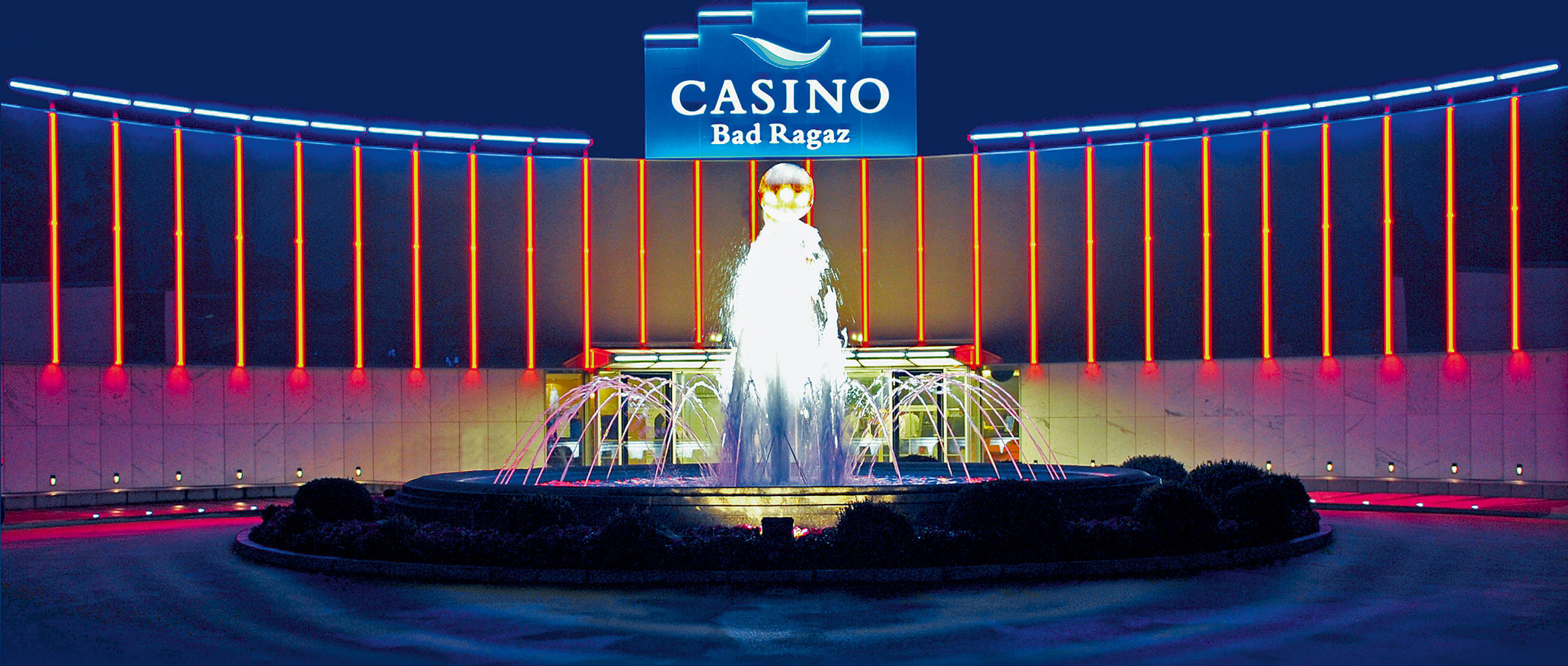 Aussenansicht des Casino Bad Ragaz