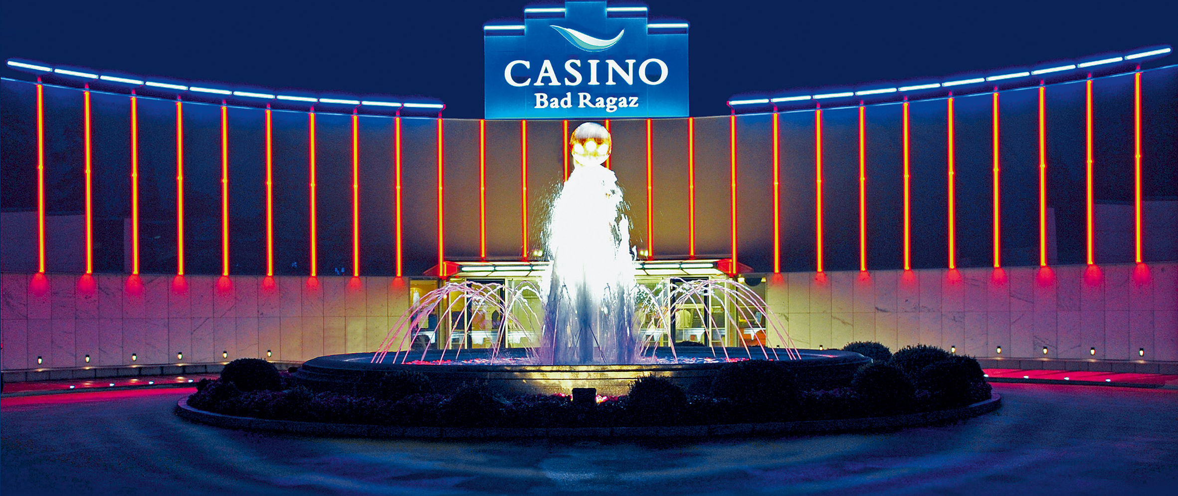 Aussenansicht des Casino Bad Ragaz